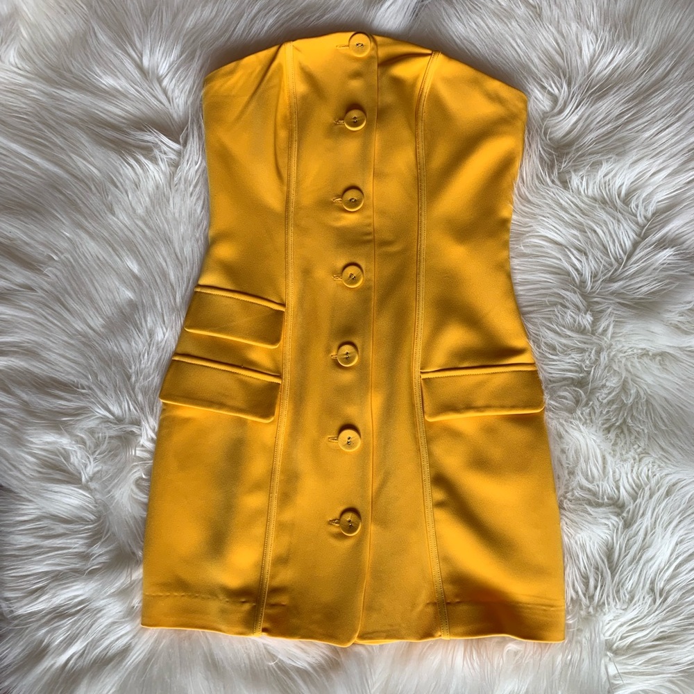 REVOLE Privacy Please Yellow Mini Dress- XS